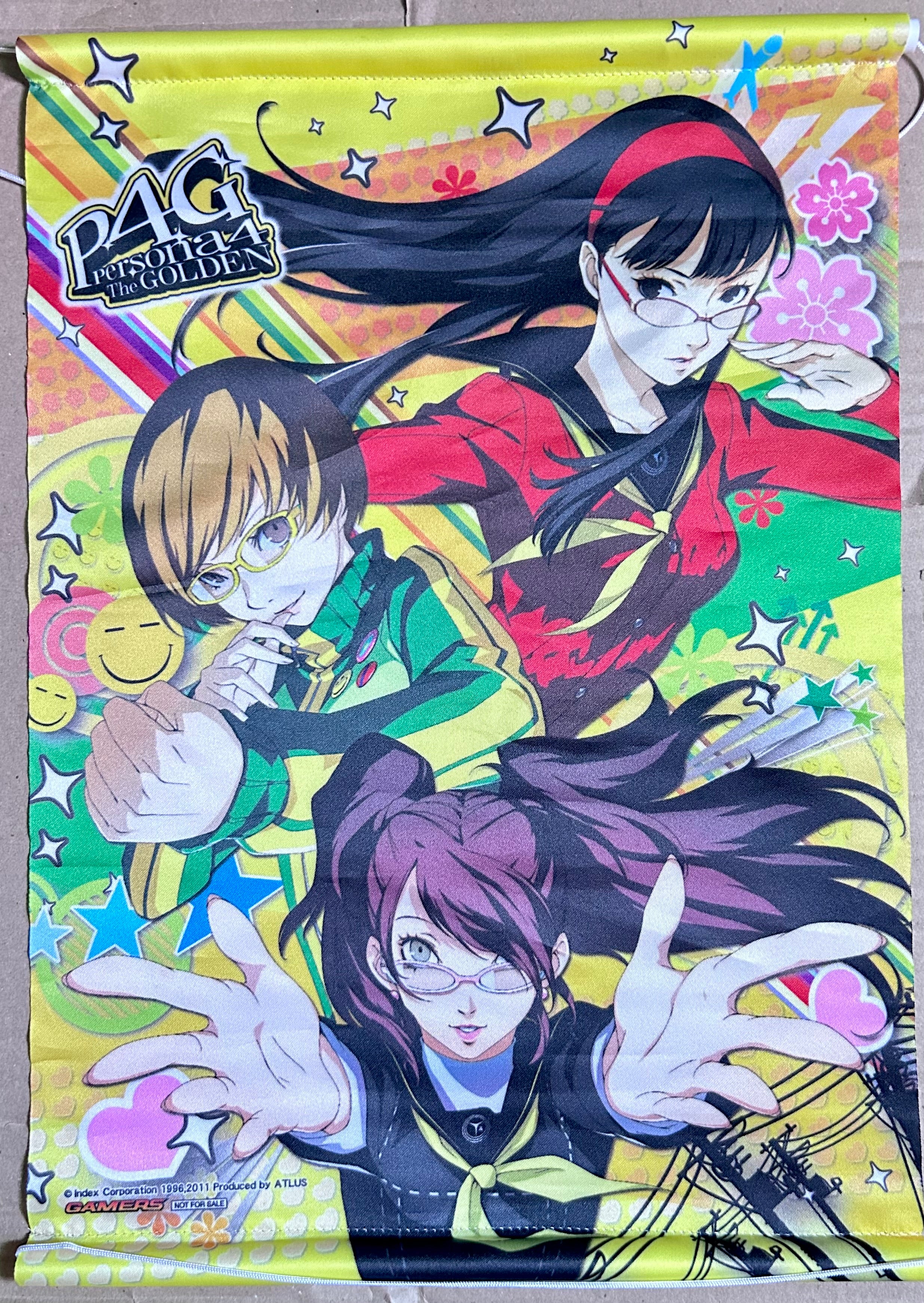 Persona 4: The Golden - Yukiko, Chie & Rise - Original A3 Tapestry ...
