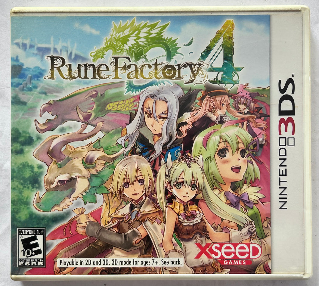 Rune Factory 4 - Nintendo 3DS / XL 2DS - NTSC - Box & Manual (CTR-AR4E-USA)