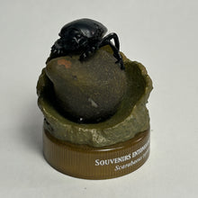 Load image into Gallery viewer, Sacred Scarab and Dung Ball (Scarabaeus typhon) - Mini Figure - Bottle Cap
