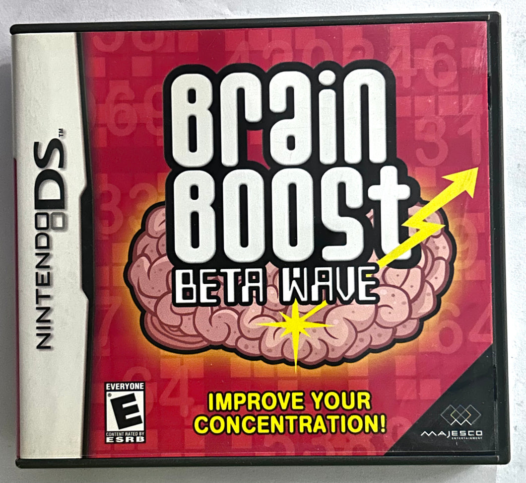 Brain Boost: Beta Wave - Nintendo DS / DSLite DSi XL - NTSC - CIB (NTR-AUIE-USA)