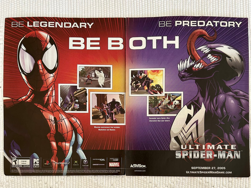 Ultimate Spider-Man - PS2 Xbox NGC GBA NDS PC - Original Vintage Advertisement - Print Ads - Laminated A3 Poster