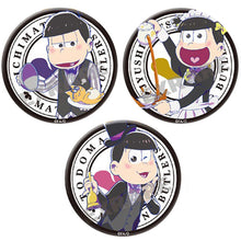 Load image into Gallery viewer, Osomatsu-san - Ichimatsu, Jyushimatsu &amp; Todomatsu - Matsu-Butlers Can Badge Set (Set of 3)
