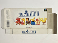 Load image into Gallery viewer, Final Fantasy IV - Super Famicom - Box (SHVC-F4)

