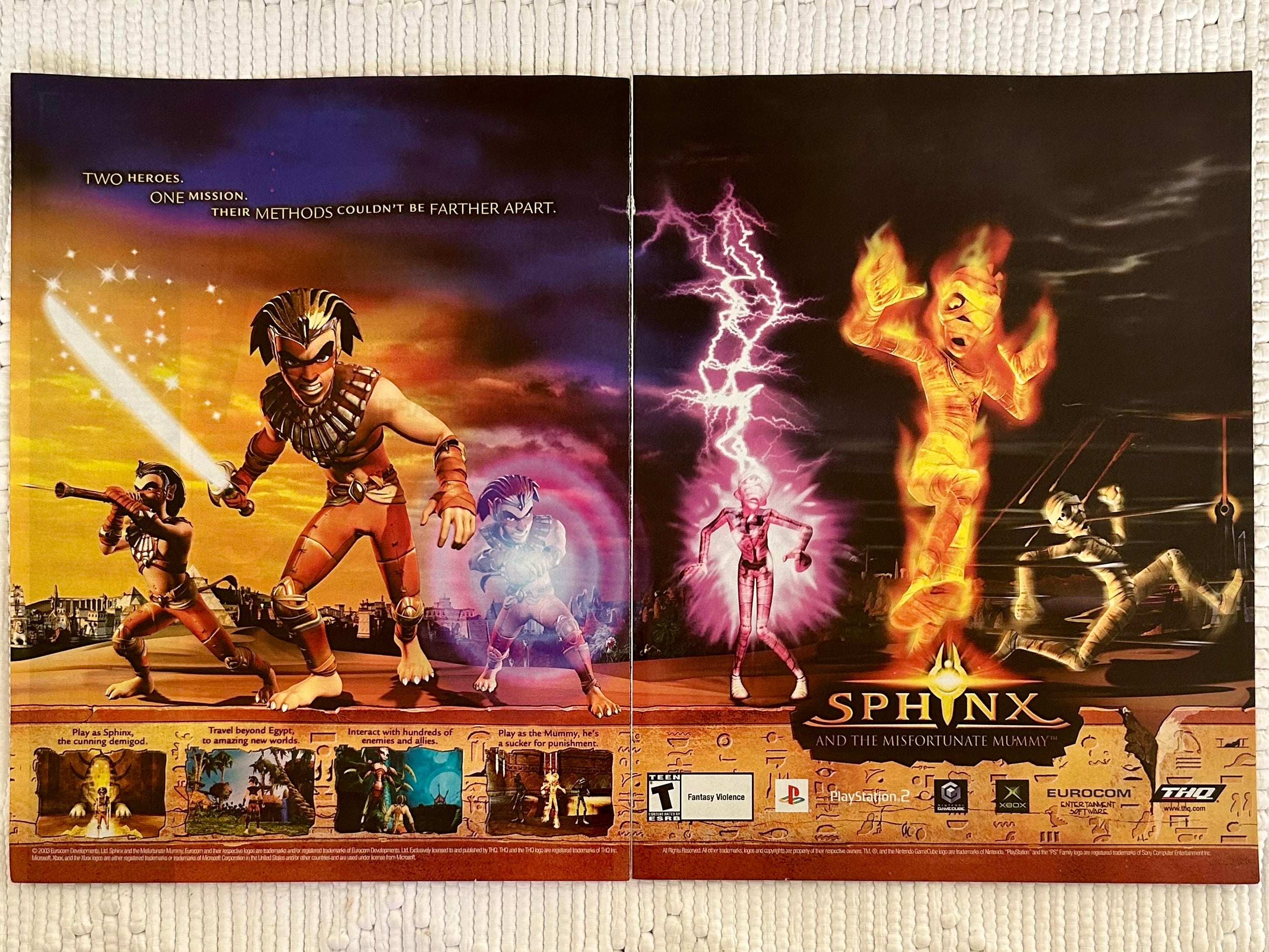 Sphinx and the Misfortunate (Cursed) Mummy - PS2 Xbox NGC - Original V ...