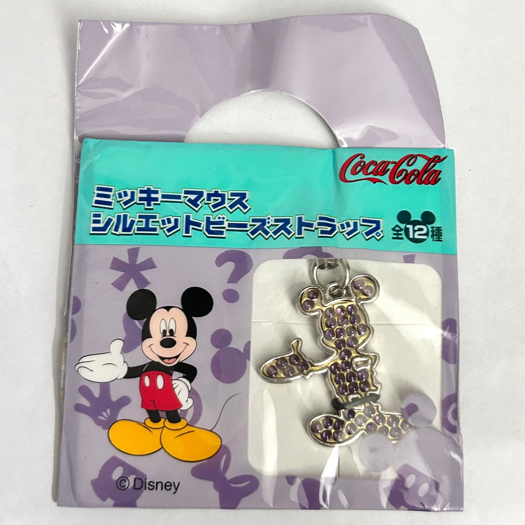 Disney Characters - Mickey Mouse Silhouette Bead Strap - No. 2 Light Purple