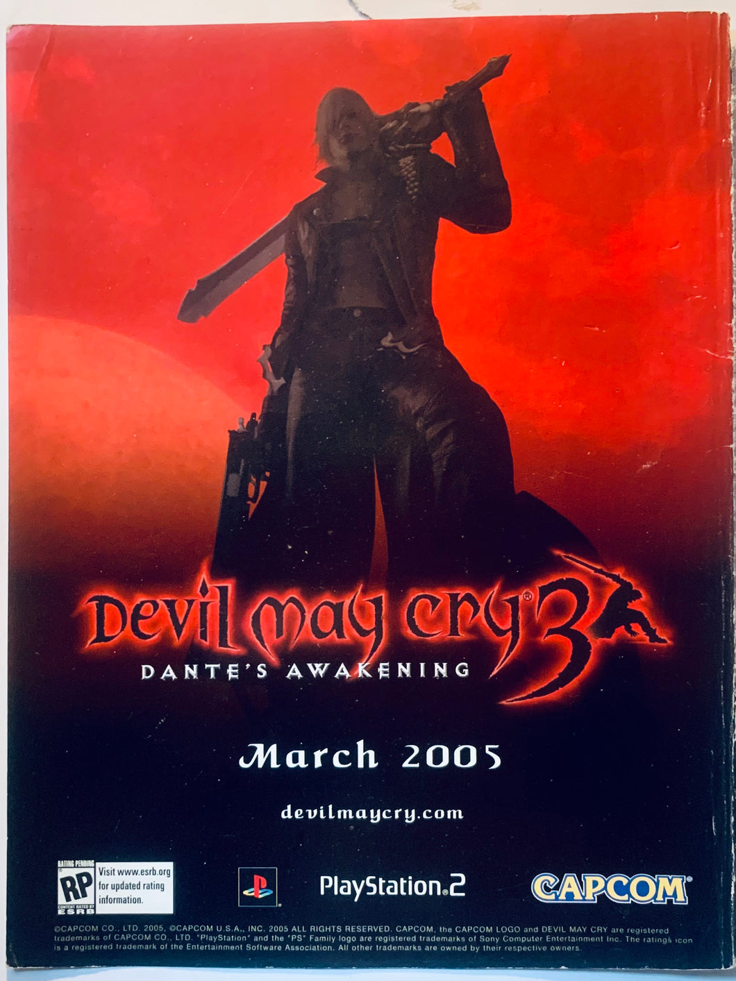 Devil May Cry 3: Dante’s Awakening - PS2 - Original Vintage Advertisement - Print Ads - Laminated A4 Poster