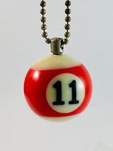 Load image into Gallery viewer, Billards Pool &quot;Ball Eleven&quot; (11) Keychain - Vintage
