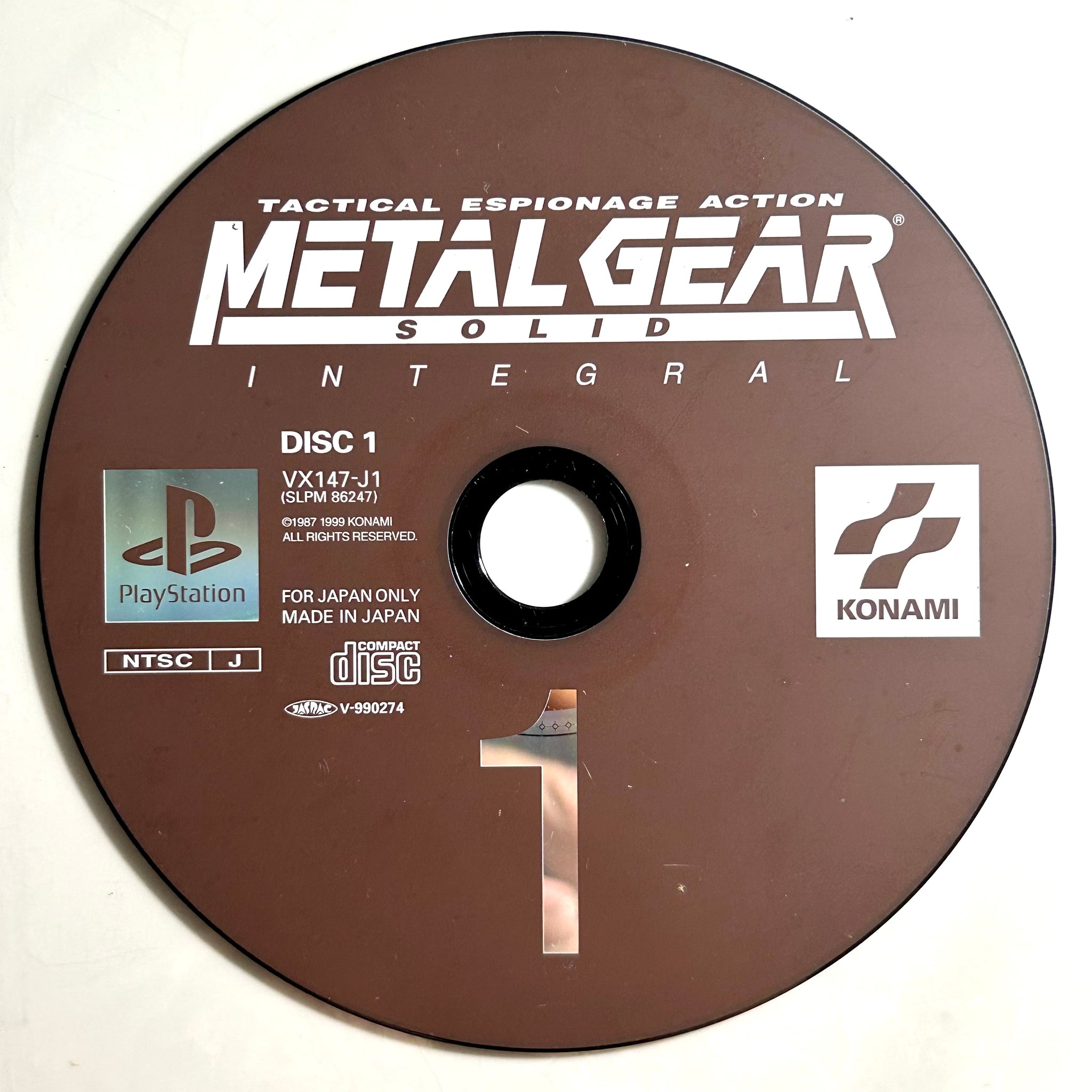 metal gear solid disc 1 rom Metal Gear Solid: Integral - PlayStation - PS1 / PSOne / PS2 / PS3