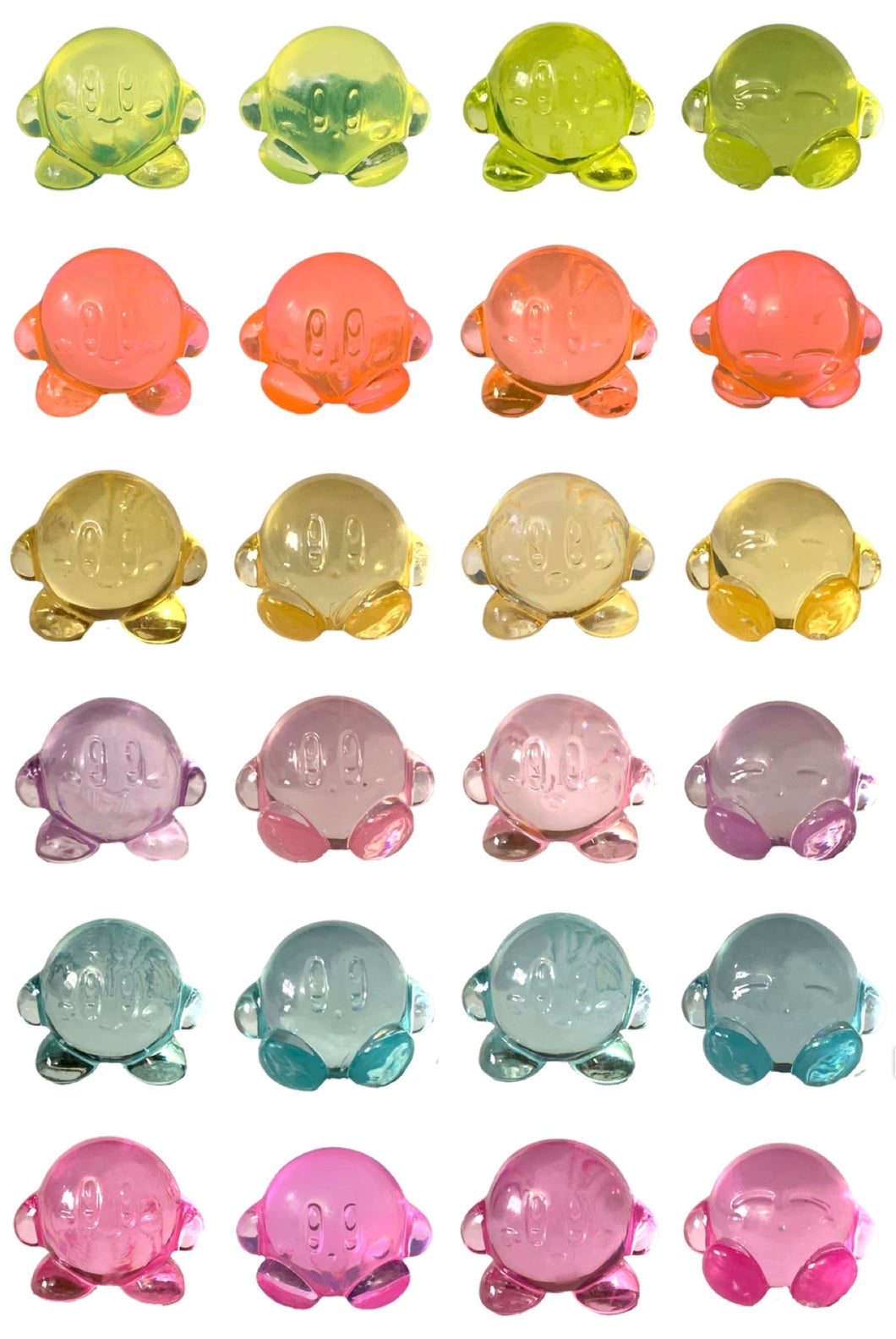 Kirby's Dream Land Acrylic Ice Figure Sweet Land Lot (Set of 24)