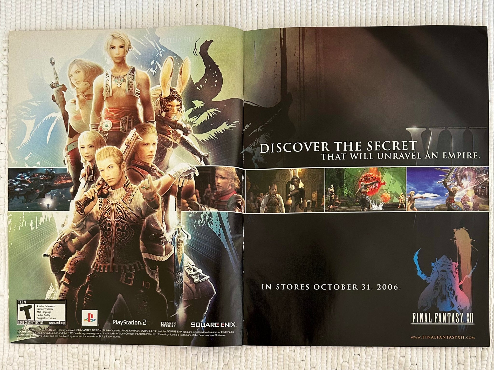 Final Fantasy XII - PS2 - Original Vintage Advertisement - Print Ads - –  Cuchiwaii, image size:2048x1536