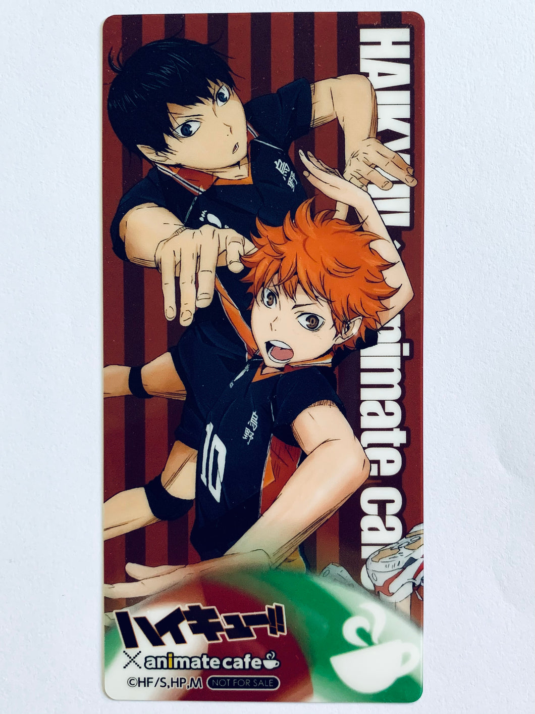 Haikyuu!! - Shouyo Hinata & Tobio Kageyama - Clear Bookmark - Animate Cafe Bonus