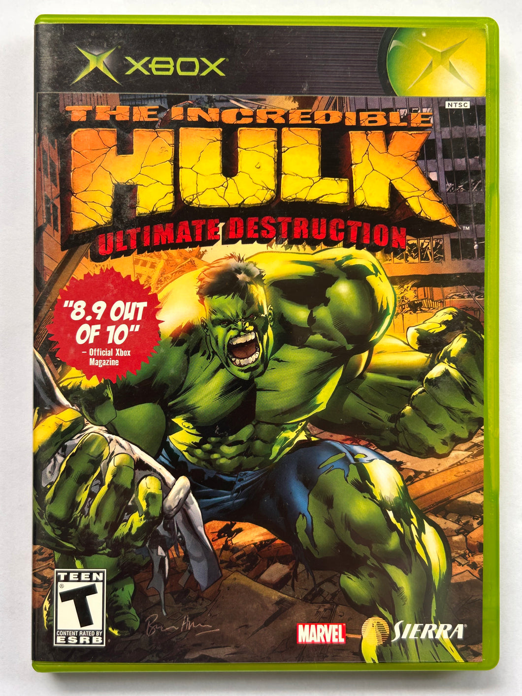 The Incredible Hulk: Ultimate Destruction - Xbox Classic - NTSC - Box & Manual