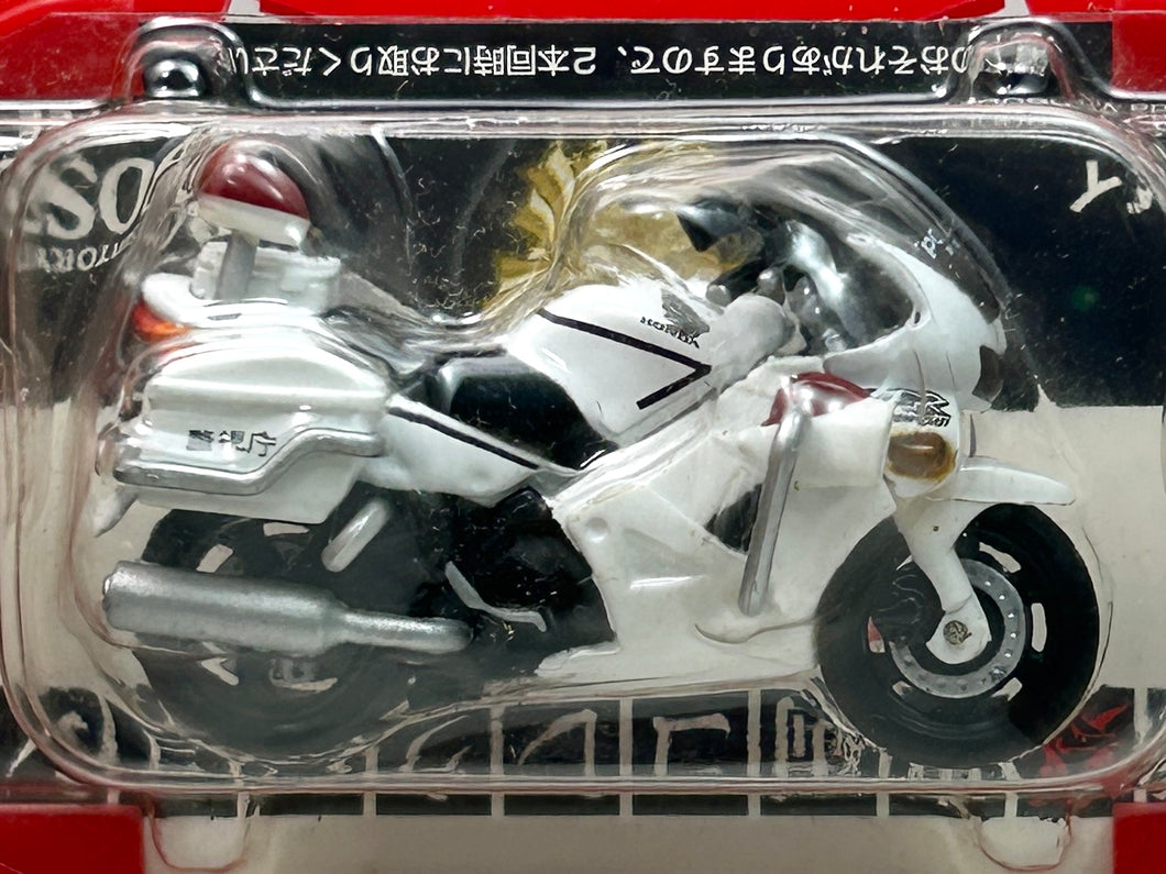 1/47 Honda VFR800P Police Motorcycle (White x Black) - Scale Toy - Miniature (No. 3)