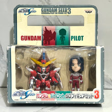 Cargar imagen en el visor de la galería, Mobile Suit Gundam SEED - Justice Gundam &amp; Athrun Zala - Gundam &amp; Pilot SD Figure Set 3
