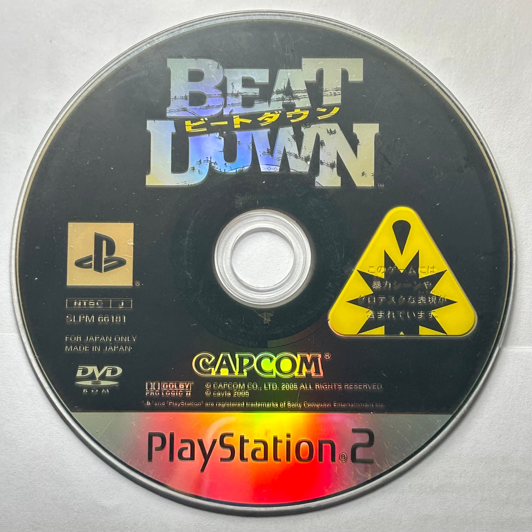 Beat Down - PlayStation 2 - PS2 / PSTwo / PS3 - NTSC-JP - Disc (SLPM-66181)