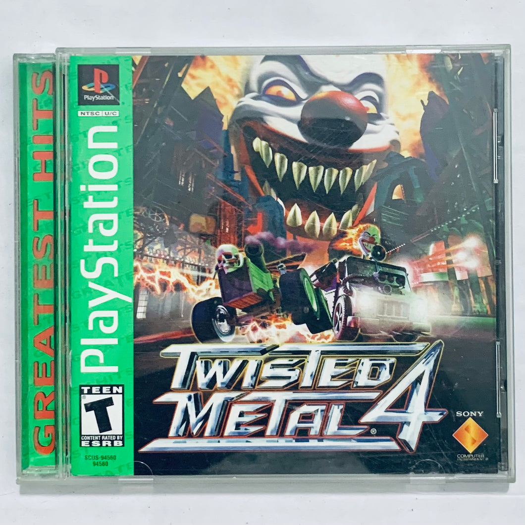 Twisted Metal 4 (Greatest Hits) - PlayStation - PS1 / PSOne / PS2 / PS3 - NTSC - CIB (SCUS-94560)