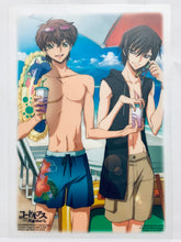 Load image into Gallery viewer, Code Geass - Hangyaku no Lelouch R2 - Kururugi Suzaku - Lelouch Lamperouge - Clear Plate - Jumbo Carddass - Beach
