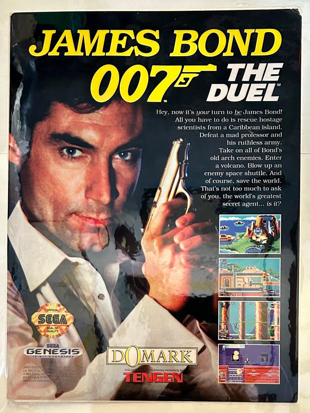 James Bond 007: The Duel - Genesis - Original Vintage Advertisement - Print Ads - Laminated A4 Poster