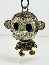 Load image into Gallery viewer, Sparkly Rhinestone Monkey Keychain
