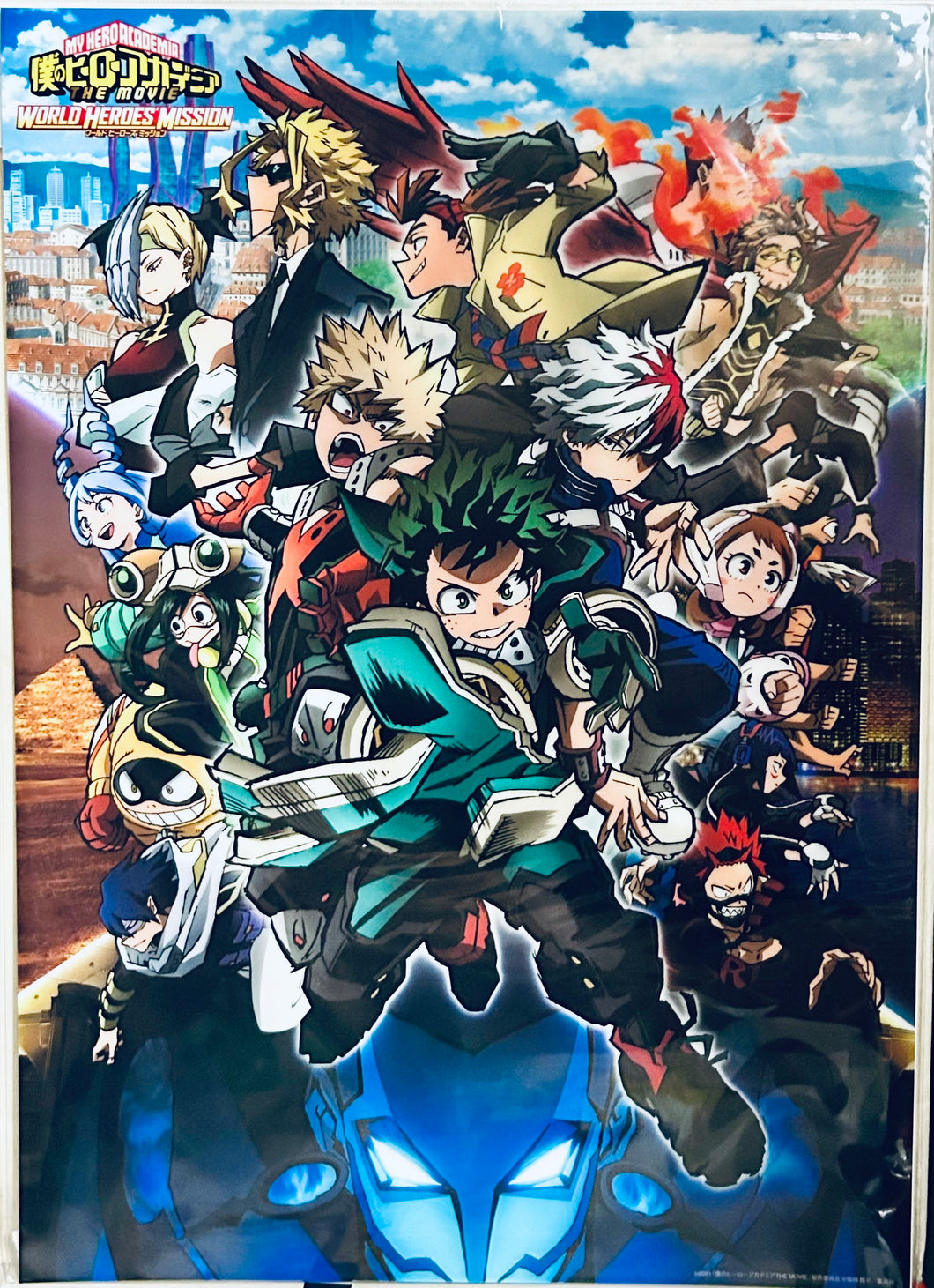 Boku no Hero Academia The Movie: World Heroes' Mission - A3 Clear Poster Key Visual