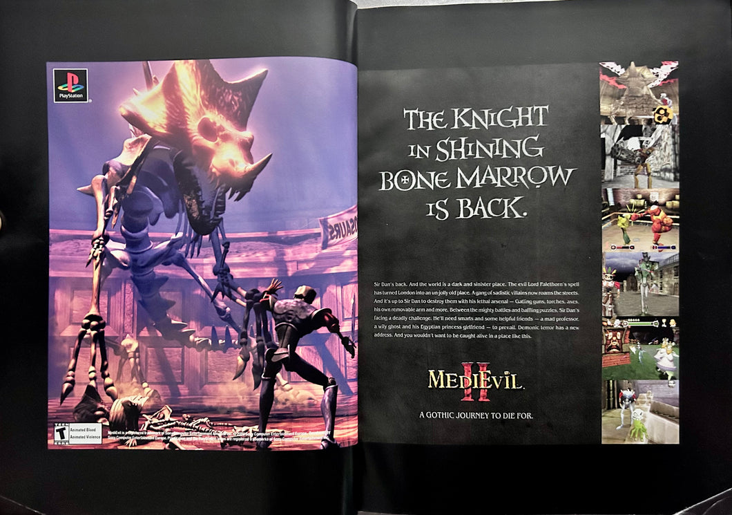 Medievil II - PlayStation - Original Vintage Advertisement - Print Ads - Laminated A3 Poster