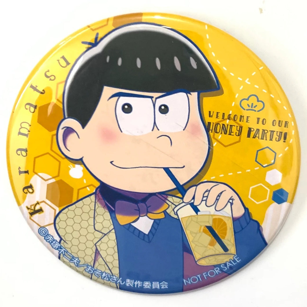 Osomatsu-san - Matsuno Karamatsu - Can Badge ~Welcome to Our Honey Party!~