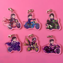 Load image into Gallery viewer, Osomatsu-san&#39;s Hesokuri Wars: The Battle of the NEETs Acrylic Charm (Set of 6)
