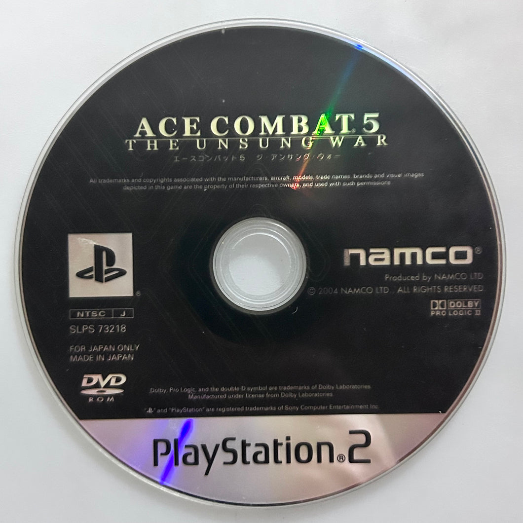Ace Combat 5: The Unsung War - PlayStation 2 - PS2 / PSTwo / PS3 - NTSC-JP - Disc (SLPS-73218)