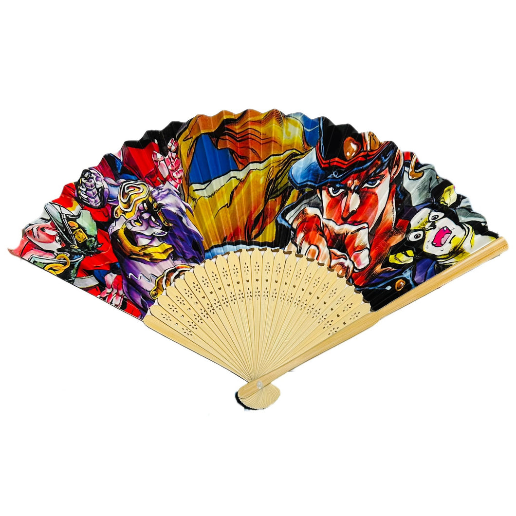 Jojo no Kimyou na Bouken - Kujo Jotaro - Iggy - Star Platinium - Hand Fan