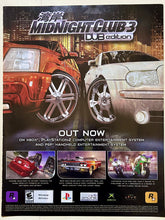 Cargar imagen en el visor de la galería, Midnight Club 3: DUB Edition - PS2 Xbox - Original Vintage Advertisement - Print Ads - Laminated A4 Poster
