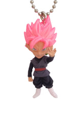 Load image into Gallery viewer, Dragon Ball Z Super ROSE GOKU BLACK VJump UDM Burst 09 Figure Keychain Mascot Key Holder Strap Gashapon
