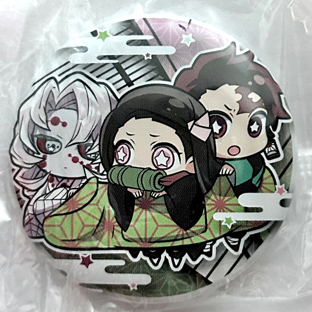 Kimetsu no Yaiba - Tanjirou, Nezuko & Rui - Chara Banchoukou Can Badge Forth Form