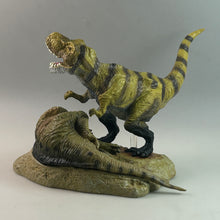 Load image into Gallery viewer, Tyrannosaurus &amp; Parasaurolophus - Dinosaur Figures Scene - Diorama

