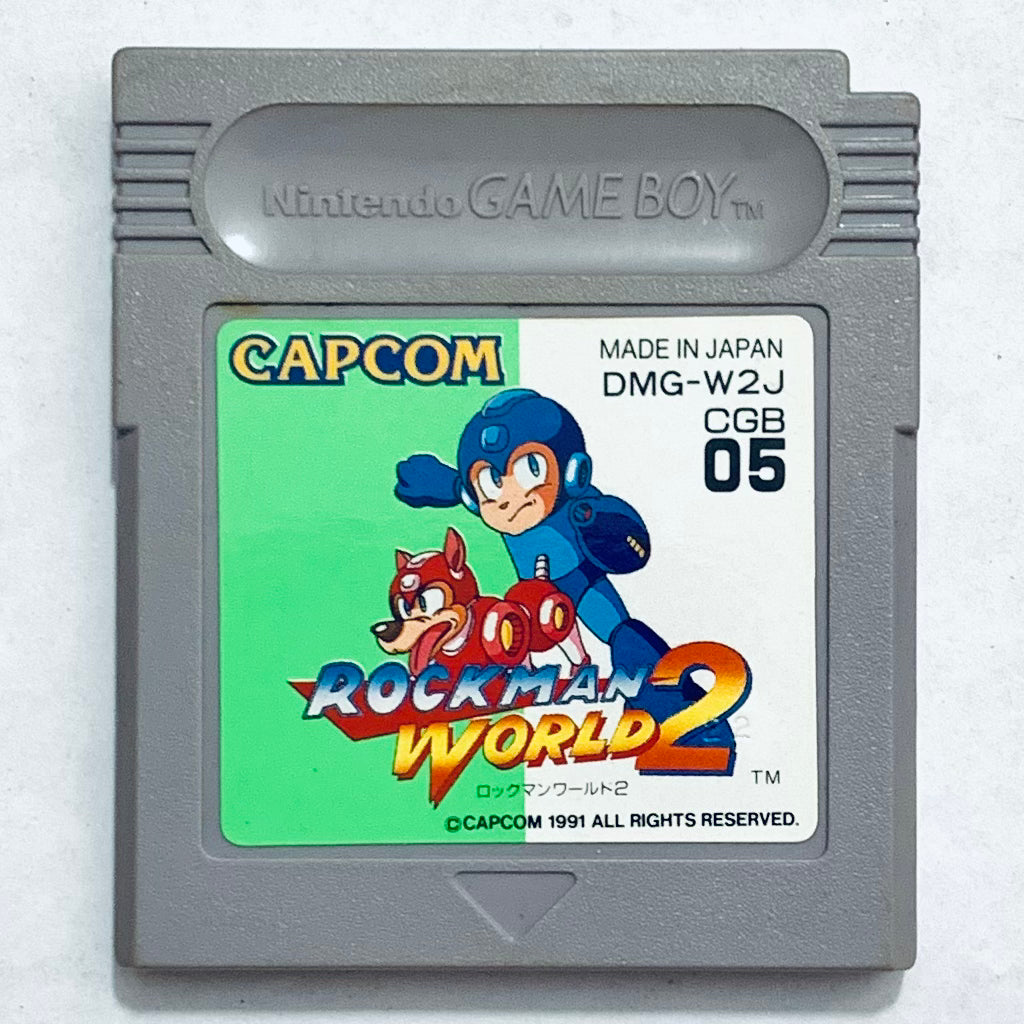 RockMan World 2 - GameBoy - Game Boy - Pocket - GBC - GBA - JP - Cartridge (DMG-W2J-JPN)