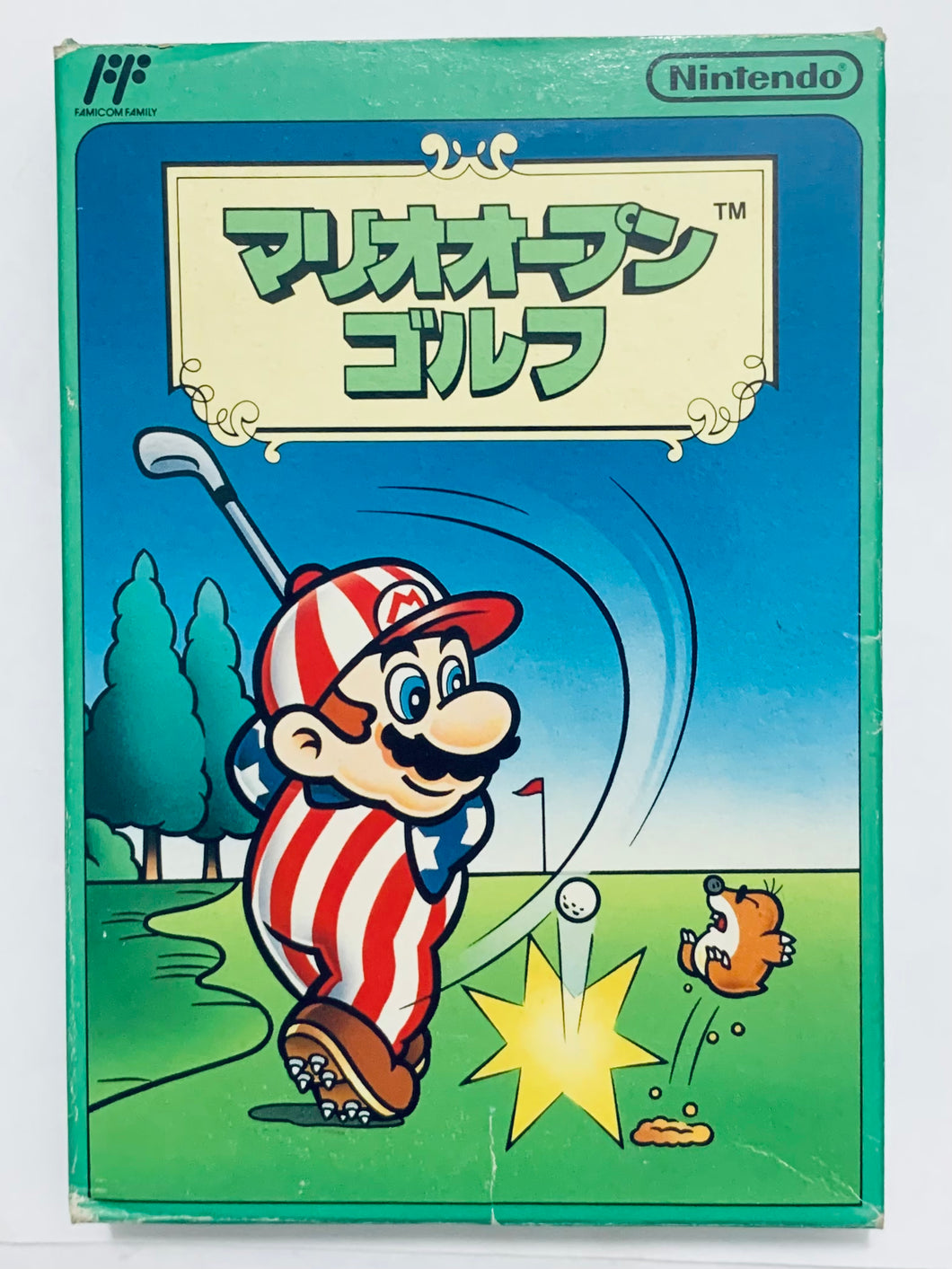 Mario Open Golf - Famicom - Family Computer FC - Nintendo - Japan Ver. - NTSC-JP - CIB (HVC-UG)