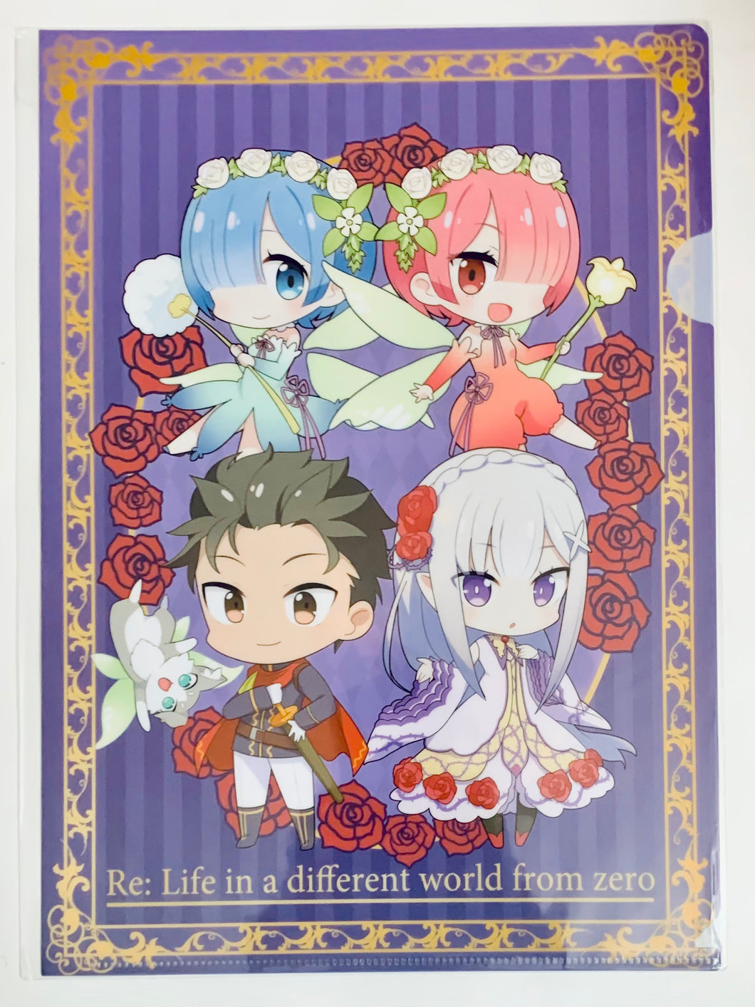 Re: Life in a different world from zero - A4 Clear File - Re:Zero Frozen Bonds Campaign - UFO Catcher Play Bonus