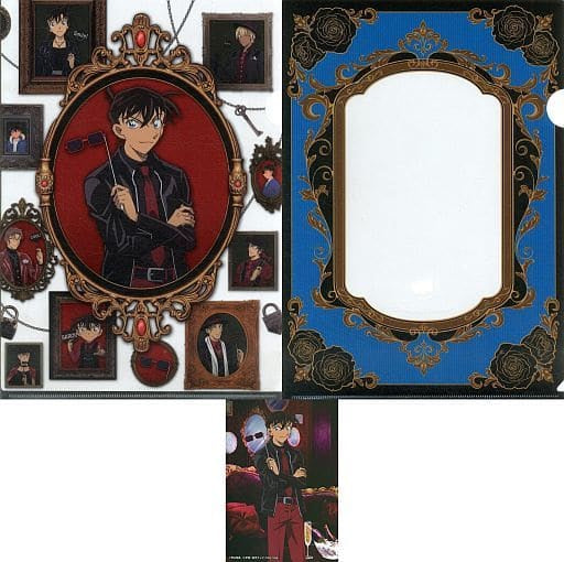 Detective Conan - Kudou Shinichi - A4 Clear File & Bromide Set - SEGA Lucky Kuji Meitantei Conan -SCARLET Evening Collection- L Prize