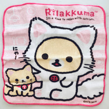 Cargar imagen en el visor de la galería, Rilakkuma - Korilakkuma (B) - Hand Towel - “It’s a time to relax with cute cats”
