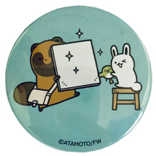 Cargar imagen en el visor de la galería, Tanuki to Kitsune - Kitsune &amp; Tanuki - Can Badge Set (3 Pcs)
