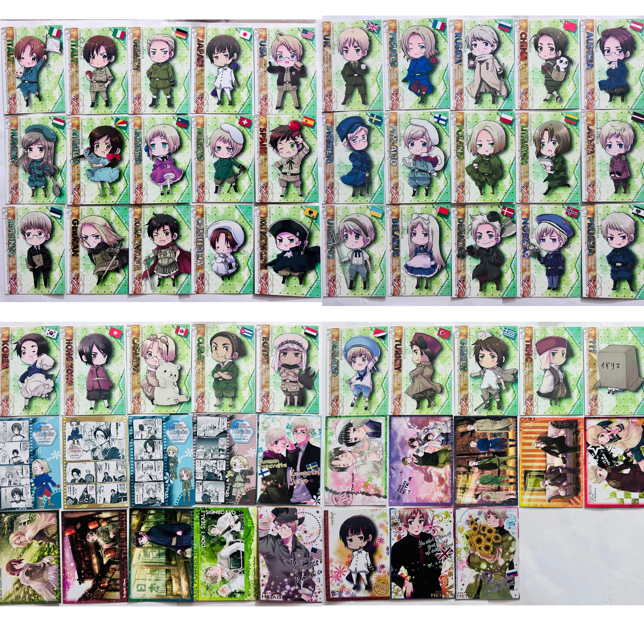 Hetalia Axis Powers Trading Card (Set of 58) – Cuchiwaii