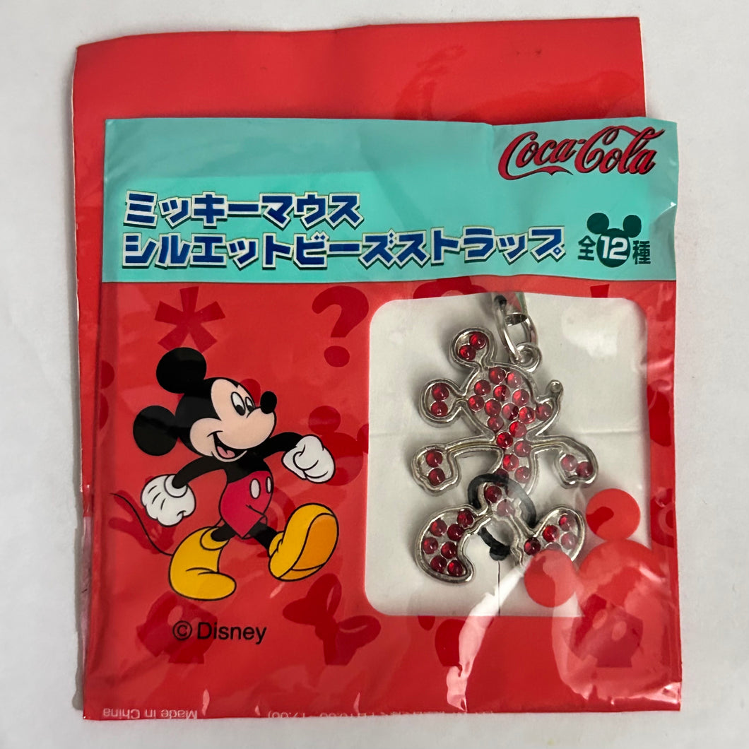 Disney Characters - Mickey Mouse Silhouette Bead Strap - No. 9 Red