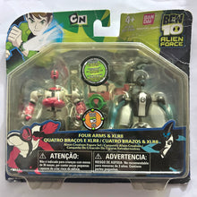 Load image into Gallery viewer, Ben 10: Alien Force - Four Arms &amp; XLR8 - Alien Creation Figure Set
