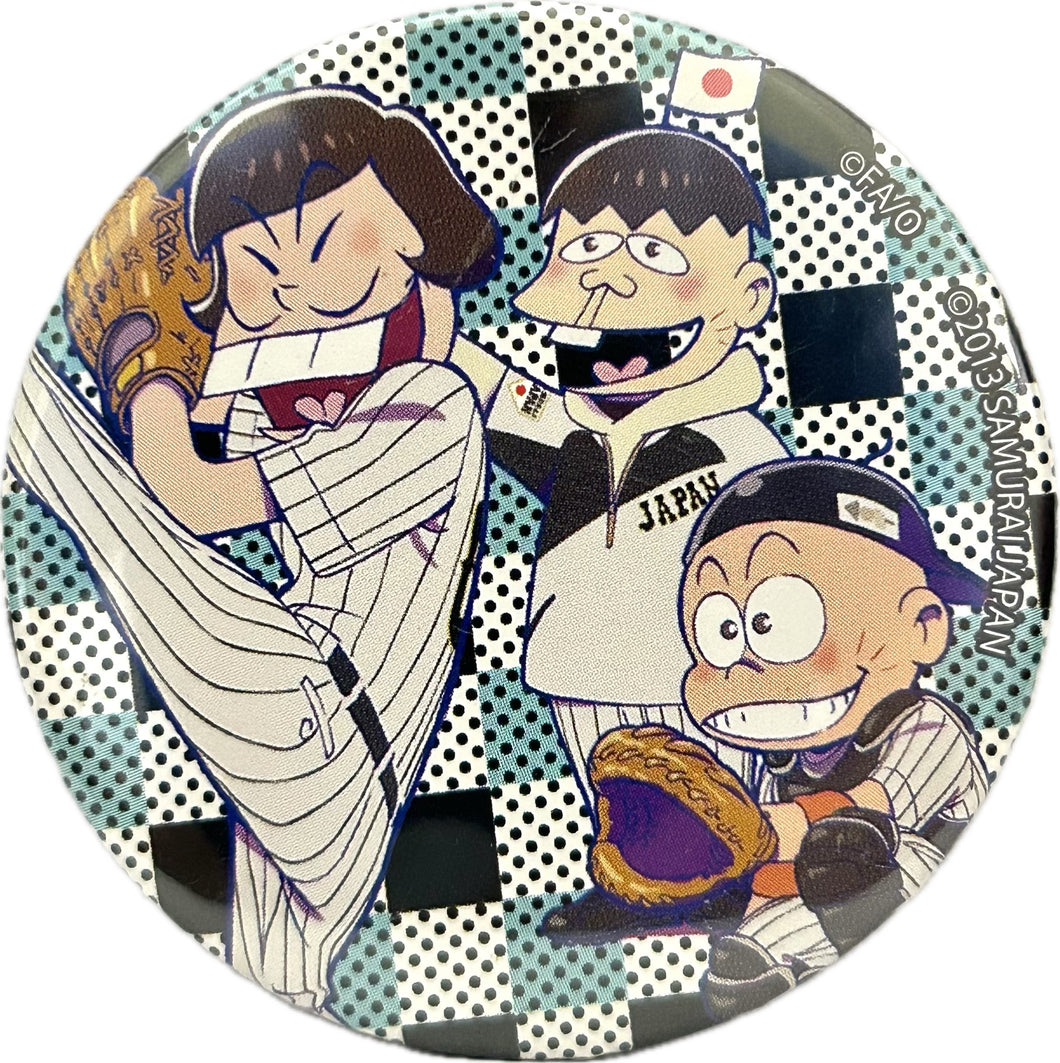 Osomatsu-san - Iyami, Chibita & Hatabo - Samurai Japan Collaboration Trading Can Badge