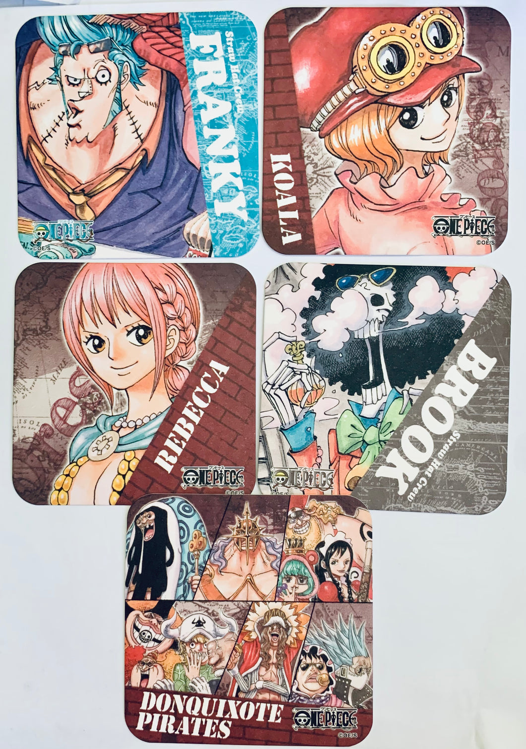 One Piece Art Coaster Set AE4-JF (5 PCS)