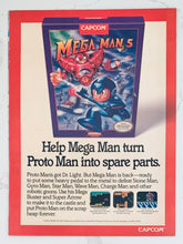 Cargar imagen en el visor de la galería, Mega Man 5 - Nintendo NES - Original Vintage Advertisement - Print Ads - Laminated A4 Poster
