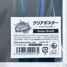 Cargar imagen en el visor de la galería, Hypnosis Mic -Division Rap Battle- - Buster Bros!!! - A3 Clear Poster - Official Store Hypmic Base
