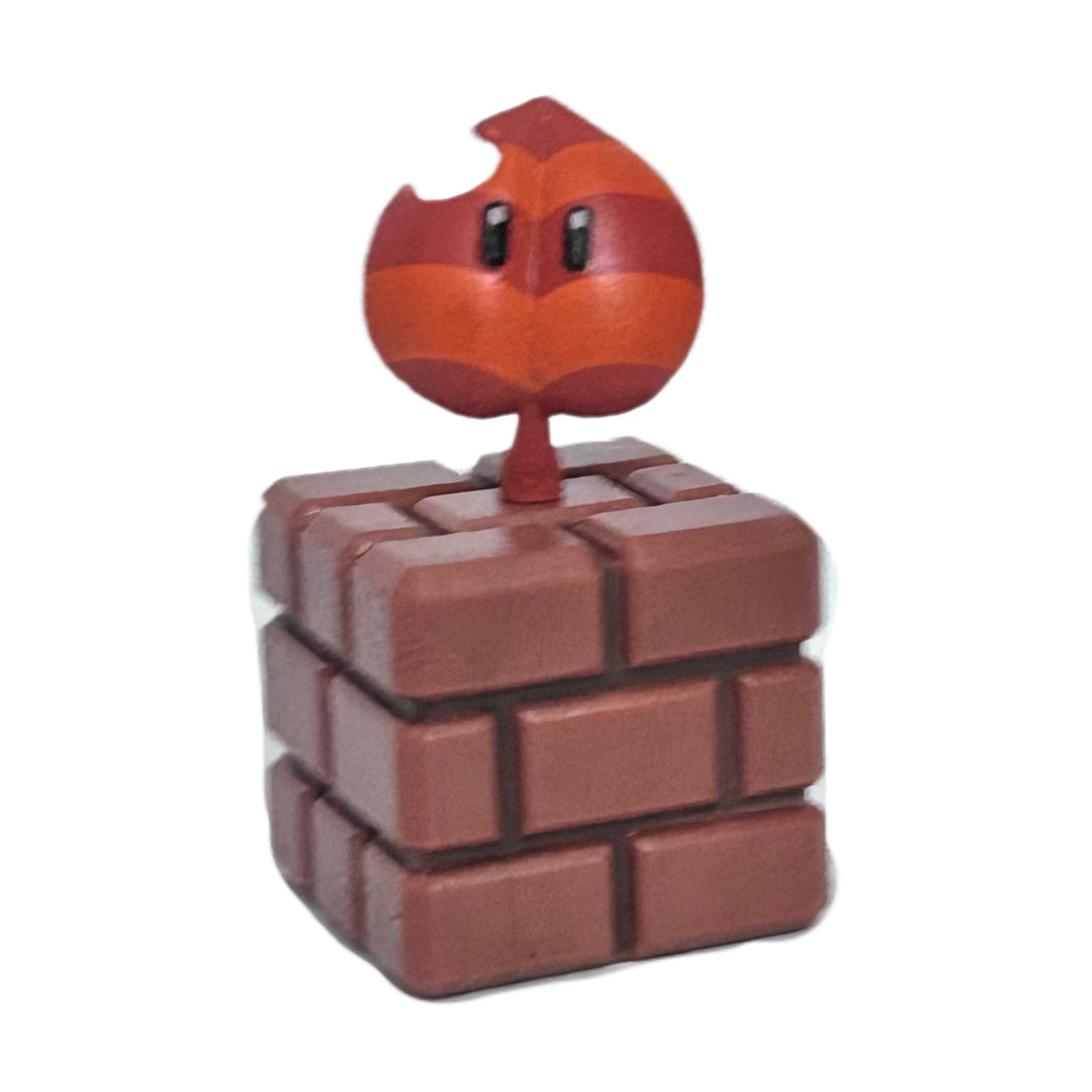 Super Mario Brothers - Super Konoha / Leaf & Renga Block - Trading Figure - Choco Egg