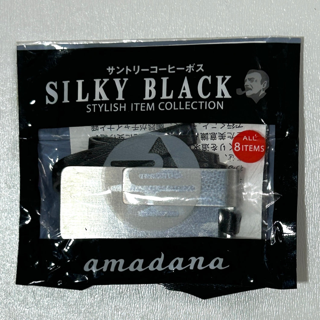 Amadana Bookmark - Suntory Coffee Boss Silk Black Stylish Item Collection