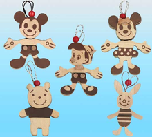 Cargar imagen en el visor de la galería, Disney Characters - Mickey Mouse - Wooden Mascot Strap
