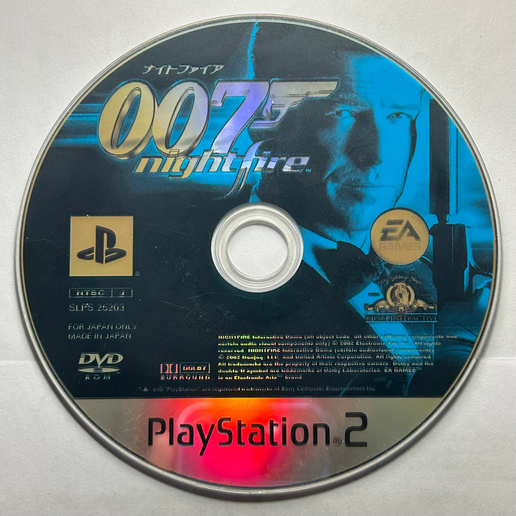 007: NightFire - PlayStation 2 / PS2 - NTSC-JP - Disc (SLPS-25203)